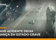 Veja Vídeo – Câmera flagra colisão violenta entre dois carros em SP; menor está em estado grave