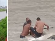 Veja Vídeo – Jovem morre após ser resgatado de carro submerso em igarapé em Manaus; veja