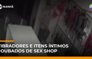 Veja Vídeo – Ladrão furta vibradores e itens íntimos de sex shop no interior de SP; veja