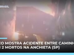 Veja Vídeo mostra acidente com 4 caminhões na rodovia Anchieta; 2 motoristas morreram
