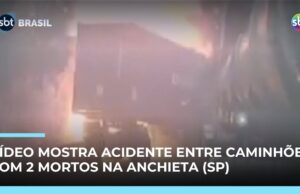 Veja Vídeo mostra acidente com 4 caminhões na rodovia Anchieta; 2 motoristas morreram