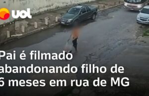 Veja Vídeo – Câmera de segurança registra homem abandonando bebê em carrinho em BH; veja