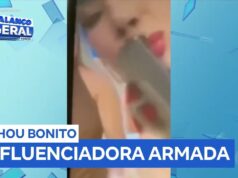 Veja Vídeo – Blogueira de Manaus apaga vídeo segurando arma após repercussão negativa