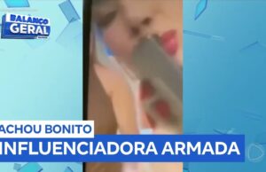 Veja Vídeo – Blogueira de Manaus apaga vídeo segurando arma após repercussão negativa