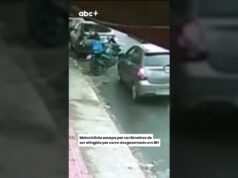 Veja Vídeo – Motociclista escapa por milímetro de ser esmagado por carro descontrolado em BH; veja