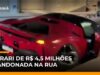 Veja Vídeo – Ferrari de R$ 4,5 milhões é encontrada abandonada em Balneário Camboriú (SC); veja