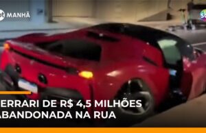 Veja Vídeo – Ferrari de R$ 4,5 milhões é encontrada abandonada em Balneário Camboriú (SC); veja