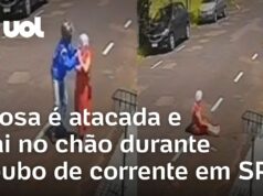 Veja Vídeo – Idosa é atacada e cai no chão durante roubo de corrente em Franca (SP); veja