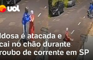 Veja Vídeo – Idosa é atacada e cai no chão durante roubo de corrente em Franca (SP); veja