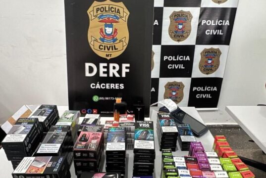 Suspeitos são presos por receptação de ‘vapes’ na fronteira