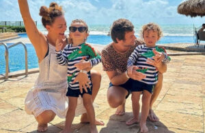 Fabiula Nascimento e Emilio celebram 4 anos dos gêmeos com viagem: ‘Ceará’