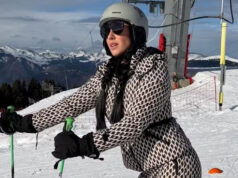 Graciele Lacerda se aventura na neve e esquia pela primeira vez na Suíça: ‘Sim’