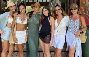 Ivete Sangalo aposta em look vazado para dia de praia em Trancoso: ‘Com a família’