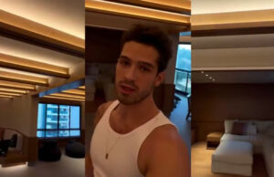 João Guilherme mostra detalhes do novo apartamento em São Paulo: ‘Um luxo’