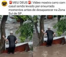 Veja Vídeo que mostra pessoa sendo levada por enxurrada dentro de carro em SP