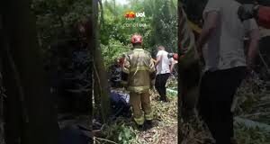 Veja Vídeo – Helicóptero cai na zona oeste do Rio, e três pessoas morrem; vídeo mostra aeronave após acidente