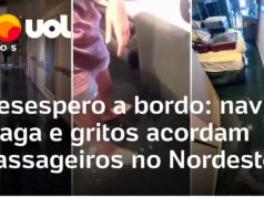 Veja Vídeo – Pânico a bordo: navio alaga e gritos acordam passageiros no Nordeste; veja
