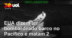 Veja Vídeo – EUA dizem ter bombardeado embarcação no Pacífico Oriental e matam 2
