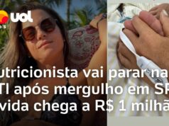 Veja Vídeo – Nutricionista sofre grave lesão na medula após mergulho; dívida com UTI chega a R$ 1 mi