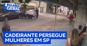 Veja Vídeo – Homem em cadeira de rodas persegue mulheres em ruas de São Paulo; veja