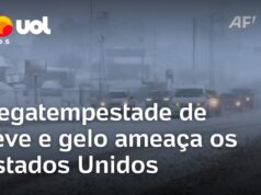 Veja Vídeo – Megatempestade de neve e gelo ameaça os Estados Unidos