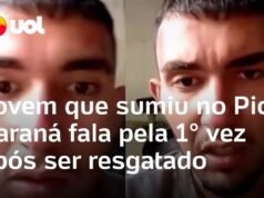 Veja Vídeo – Jovem que desapareceu no Pico Paraná fala pela primeira vez com família após resgate