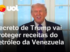 Veja Vídeo – Trump assina decreto para proteger receitas do petróleo da Venezuela retidas por EUA