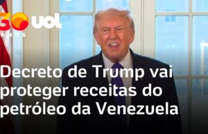 Veja Vídeo – Trump assina decreto para proteger receitas do petróleo da Venezuela retidas por EUA